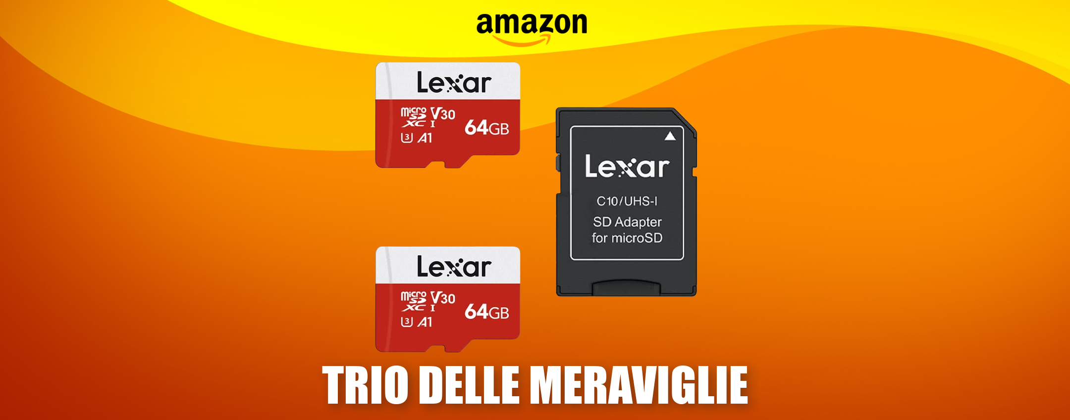 2 microSD 64GB con adattatore a soli 18€: FOLLIA pura su Amazon 2 microSD 64GB con adattatore a soli 18€: FOLLIA pura su Amazon