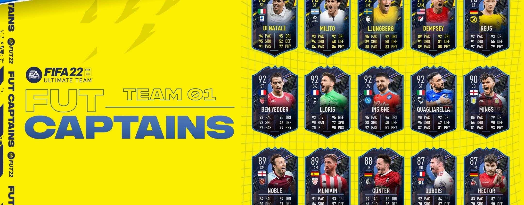 FIFA 22 FUT Captains, ecco i giocatori del Team 1 con Milito e Insigne FIFA 22 FUT Captains, ecco i giocatori del Team 1 con Milito e Insigne