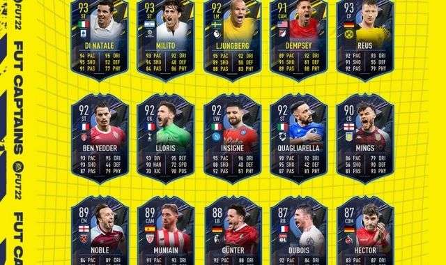 FIFA 22 FUT Captains giocatori