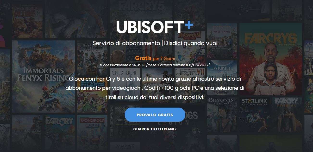 Ubisoft+ gratis