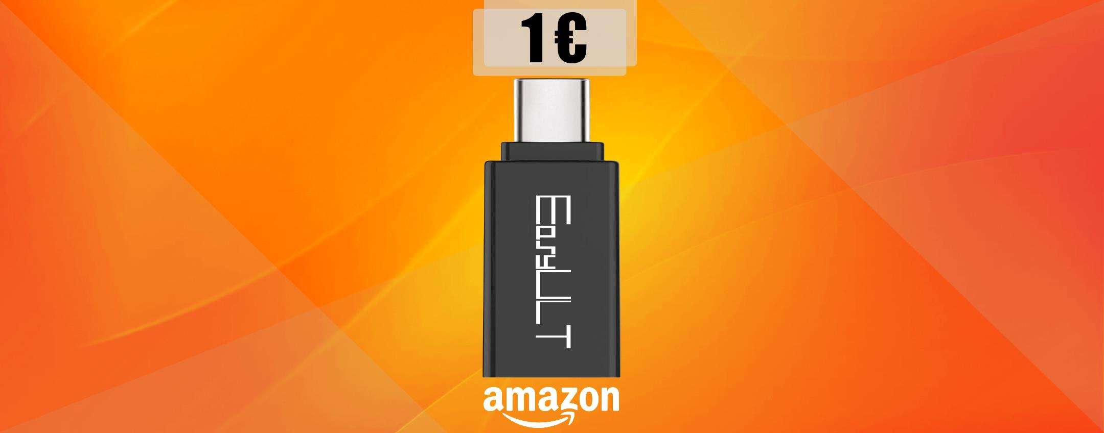 Adattatori USB C-USB 3.0 per smartphone: li porti a casa con 1€ Adattatori USB C-USB 3.0 per smartphone: li porti a casa con 1€