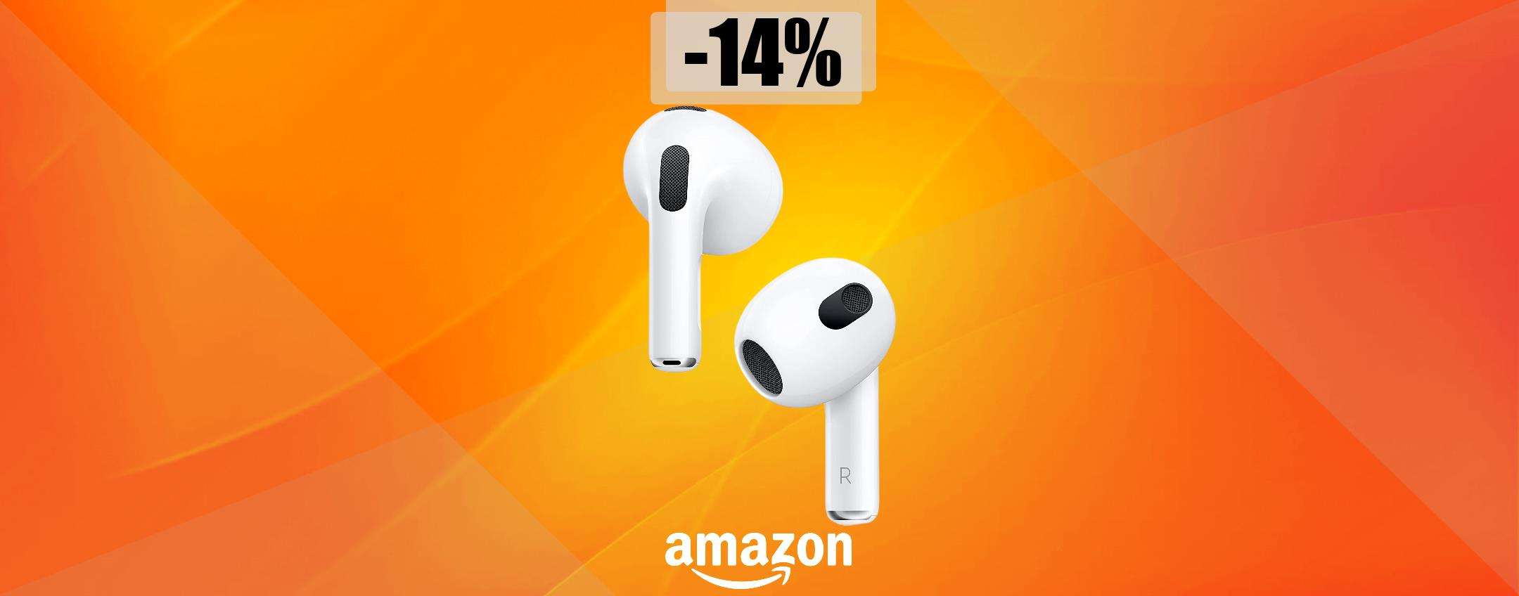 Apple AirPods nuovamente in SCONTO su Amazon: poche unità (-27€)