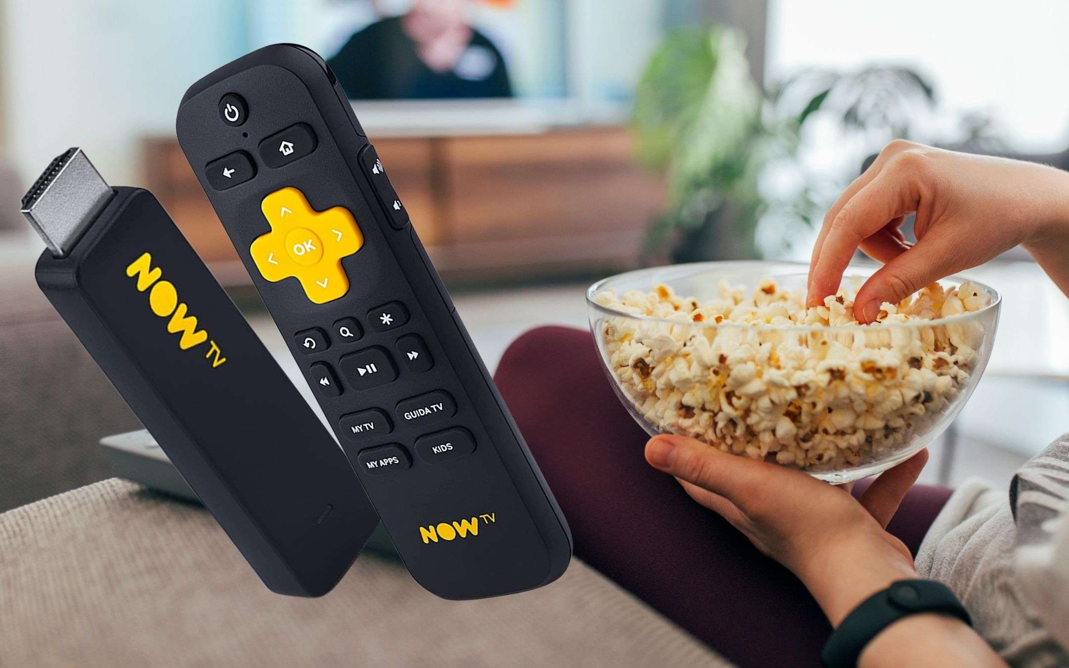 Con la chiavetta di NOW, rendi SMART ogni TV: 14€ più omaggio (-50%)