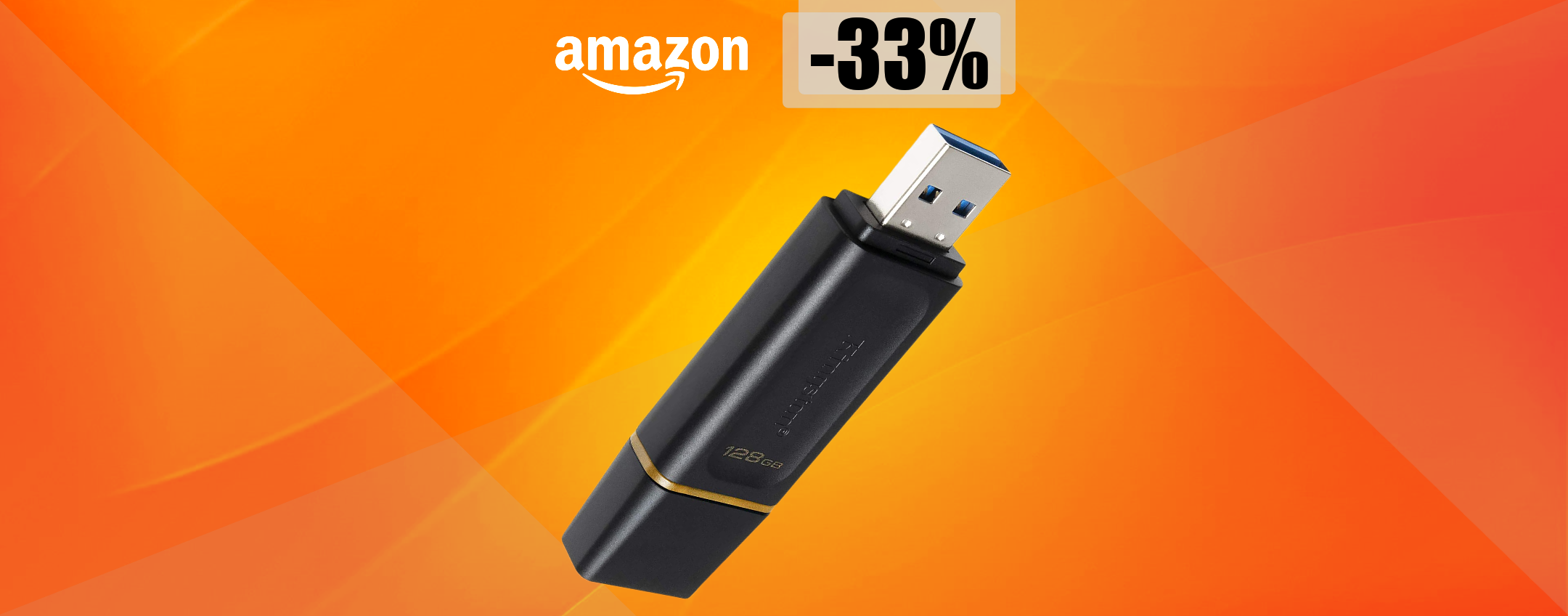 Chiavetta USB 128GB Kingston ad appena 12€: vera FOLLIA su Amazon