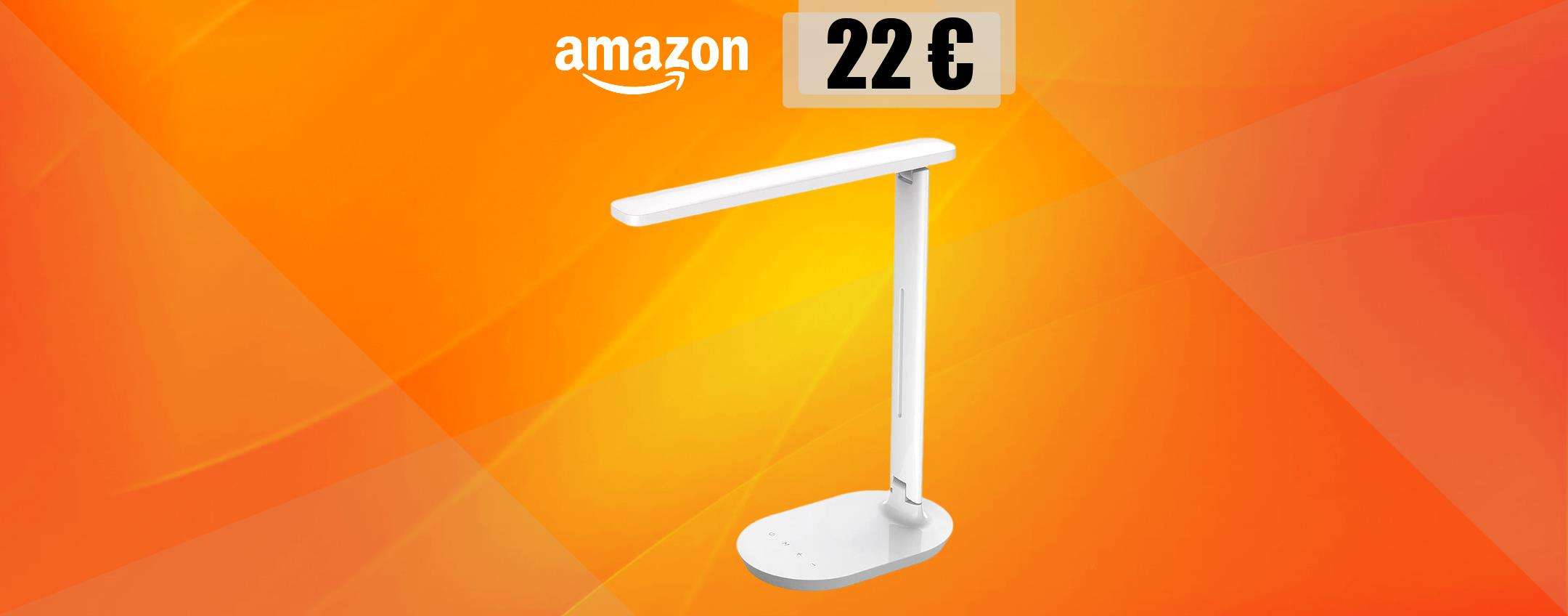 Lampada LED pieghevole con illuminazione regolabile: bastano 22€ Lampada LED pieghevole con illuminazione regolabile: bastano 22€
