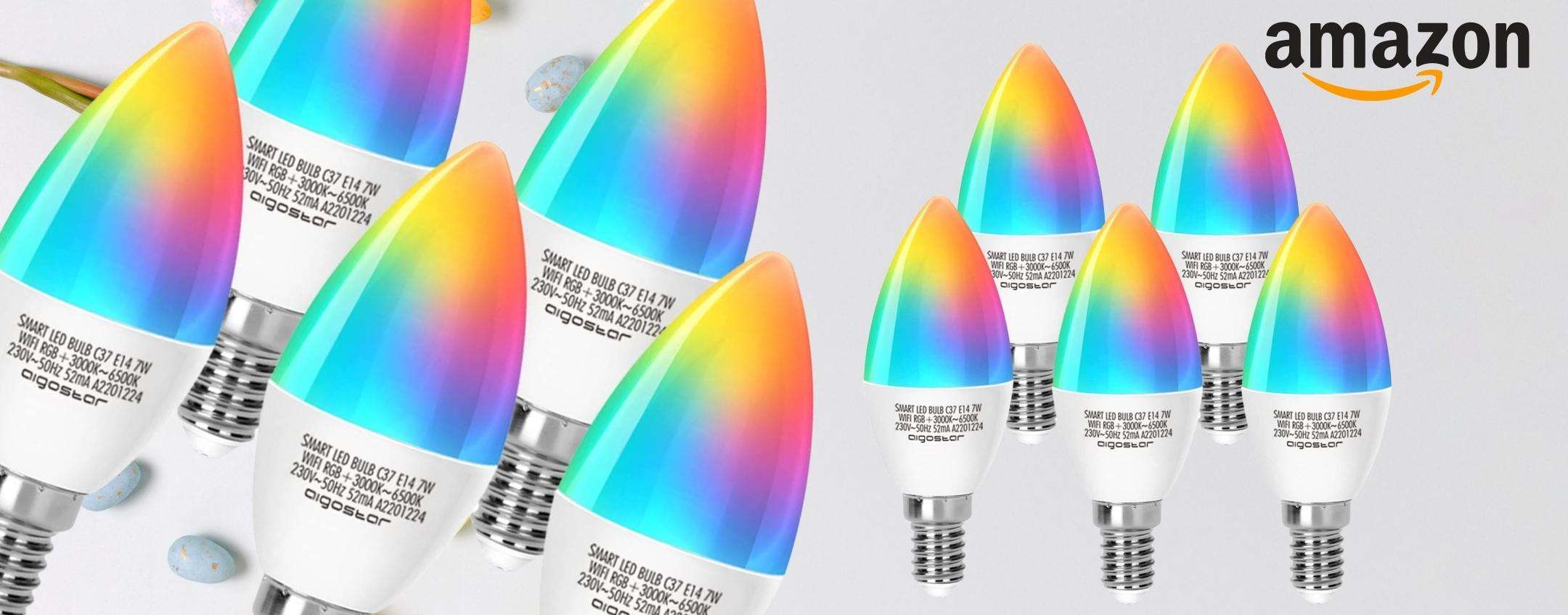 5 lampadine Alexa e Google E14 a metà prezzo: spunta il COUPON su Amazon 5 lampadine Alexa e Google E14 a metà prezzo: spunta il COUPON su Amazon