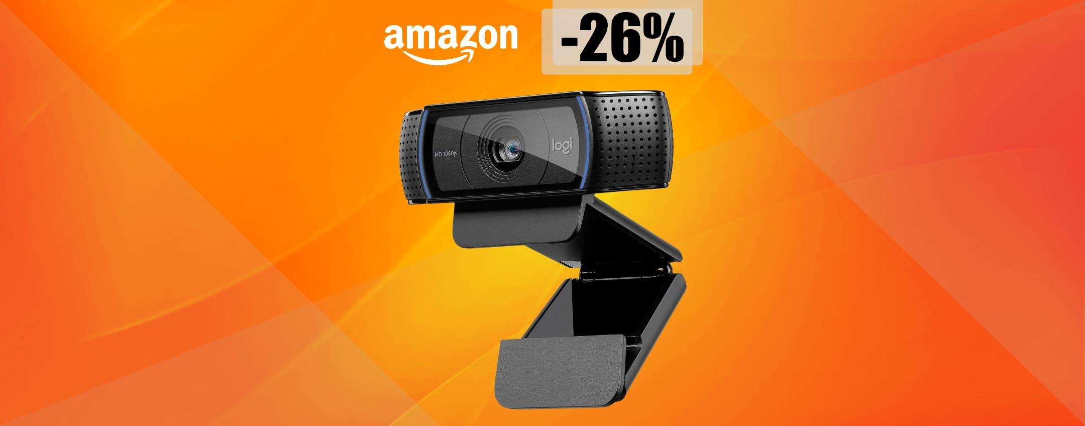 Webcam Logitech FullHD, la colleghi col Wi-Fi e ha 2 microfoni (-27€) Webcam Logitech FullHD, la colleghi col Wi-Fi e ha 2 microfoni (-27€)