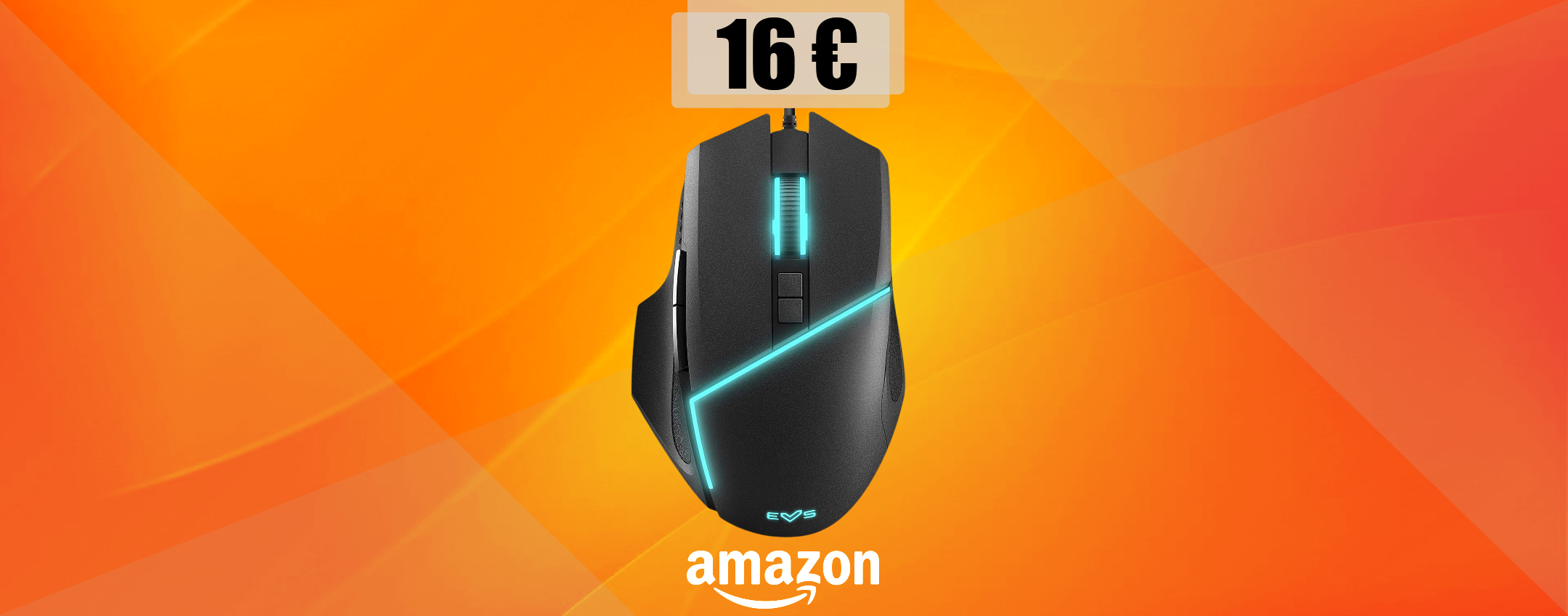 Mouse gaming con luci LED, unico ed originale: subito tuo con 16€