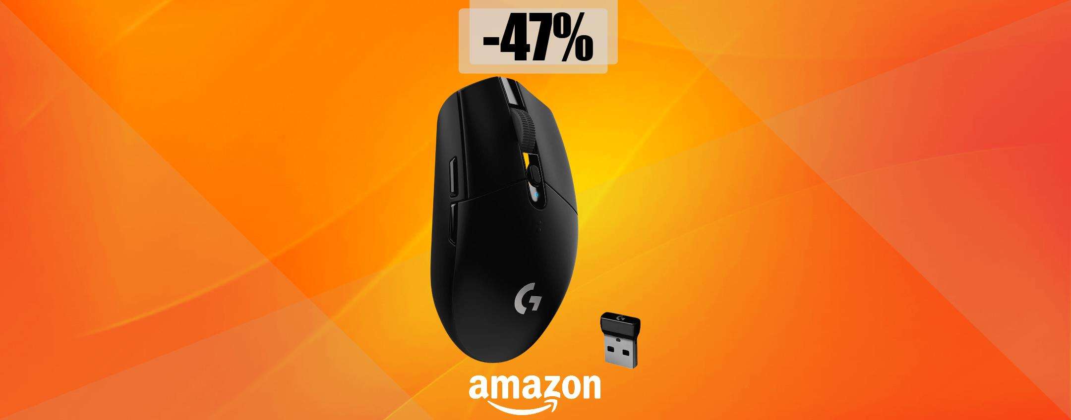 Mouse Logitech super veloce, ti dura ben 250 ore: OFFERTONA (32€)