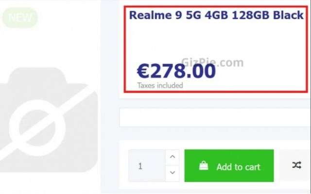 realme 9 5g prezzo europa leak
