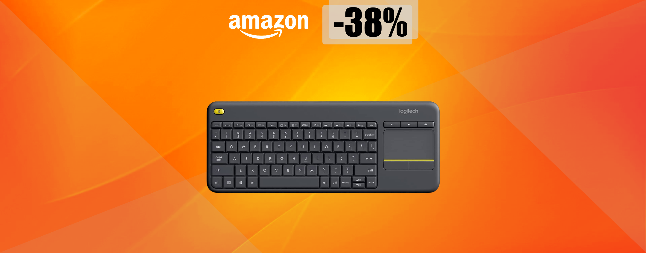 Tastiera Logitech ASSURDA, puoi usarla anche con la TV: bastano 28€ Tastiera Logitech ASSURDA, puoi usarla anche con la TV: bastano 28€