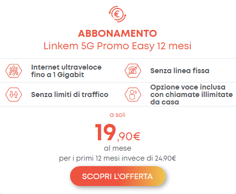 Linkem 5G Promo Easy