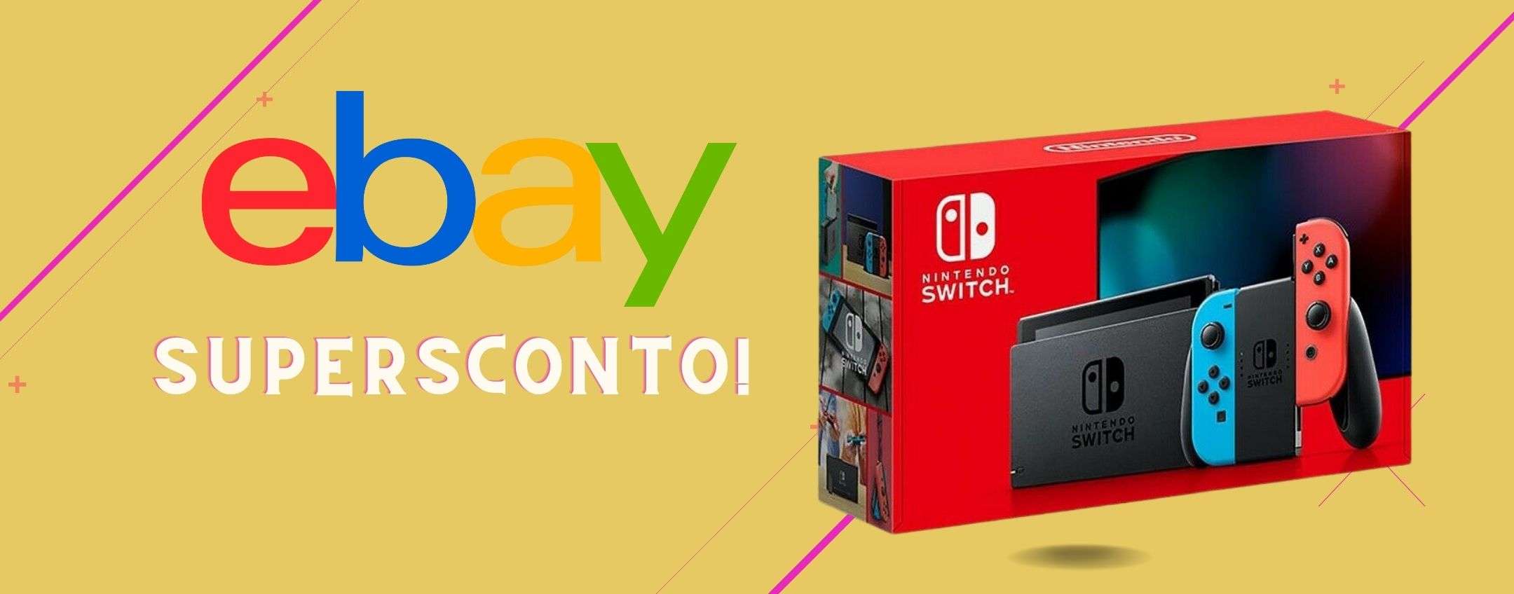 Nintendo Switch: con questo coupon su eBay la paghi solo 211€! Nintendo Switch: con questo coupon su eBay la paghi solo 211€!