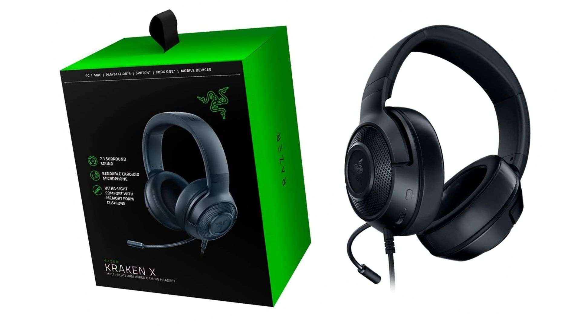 Cuffie da gaming Razer Kraken X a un prezzo folle: scontate del 33% su Amazon