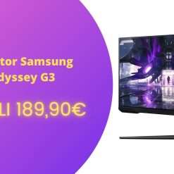 Monitor da gaming Samsung Odyssey G3 a un prezzo assurdo: soli 189,90€ su Amazon