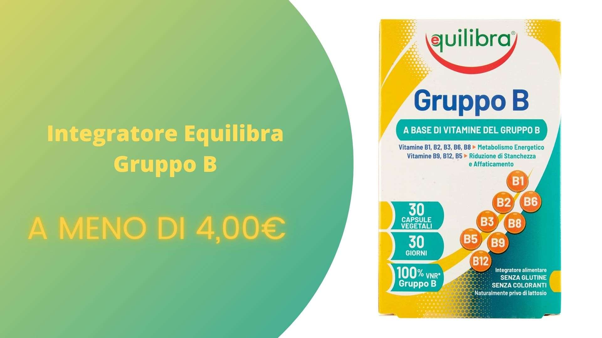 Il cambio di stagione ti stanca? Equilibra Gruppo B è l'integratore perfetto e costa meno di 4€