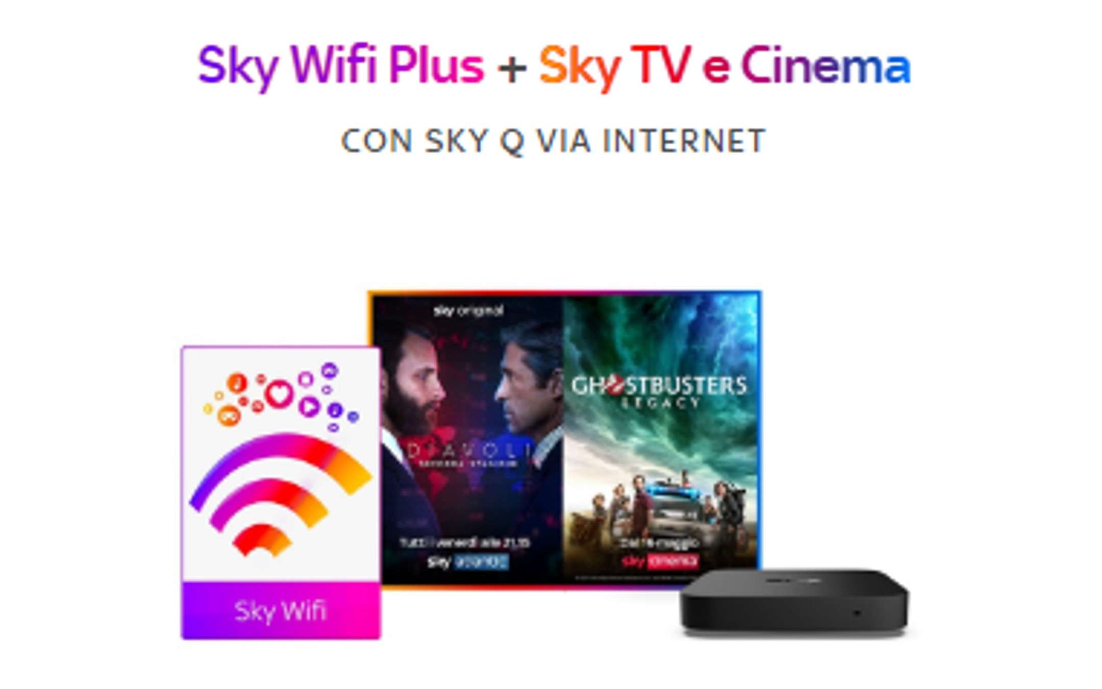 Sky: Fibra, TV e Cinema a 34,80€ mensili