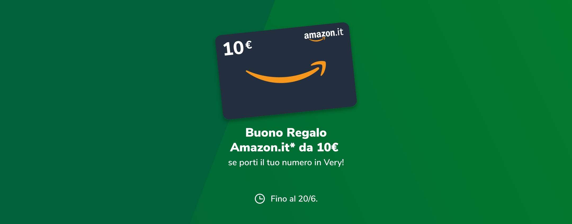 Very: 150GB a 7,99€ con un BUONO AMAZON da 10€