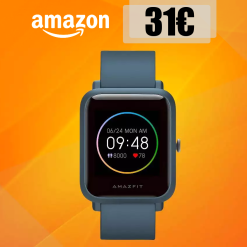 Amazfit Bip S Lite al MINIMO STORICO su Amazon: 31€ ed è già tuo
