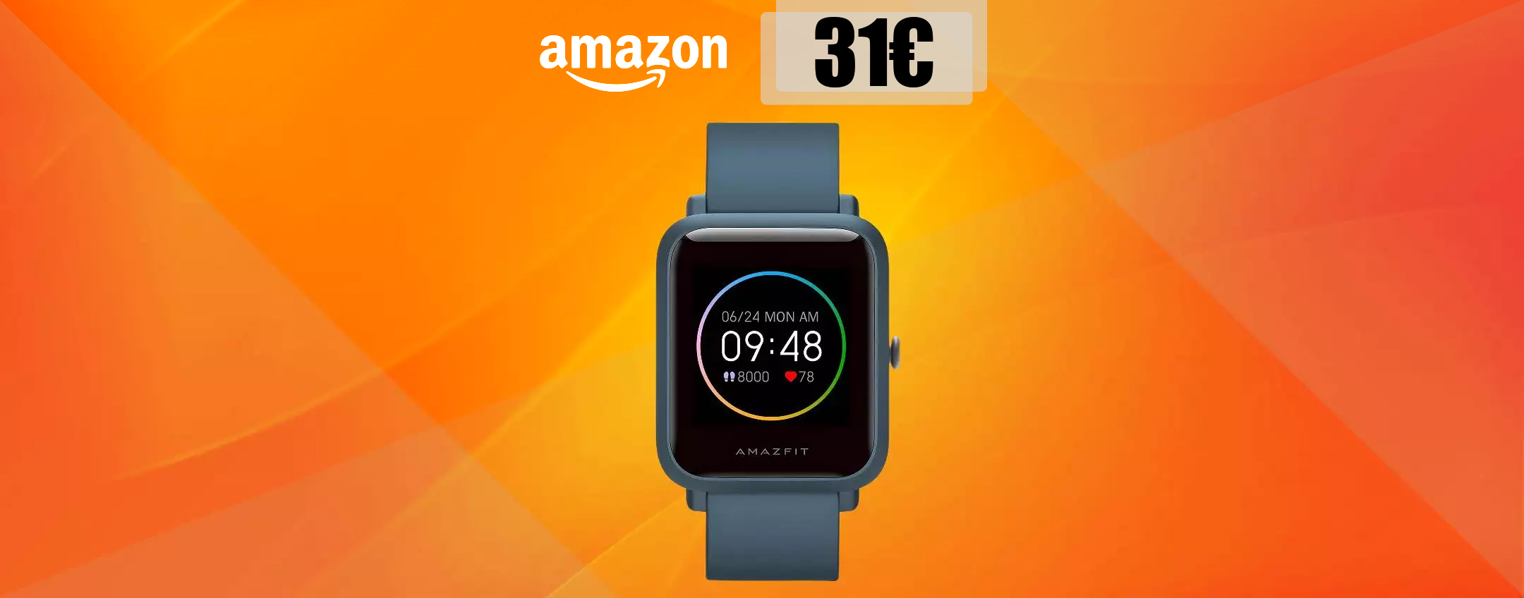 Amazfit Bip S Lite al MINIMO STORICO su Amazon: 31€ ed è già tuo