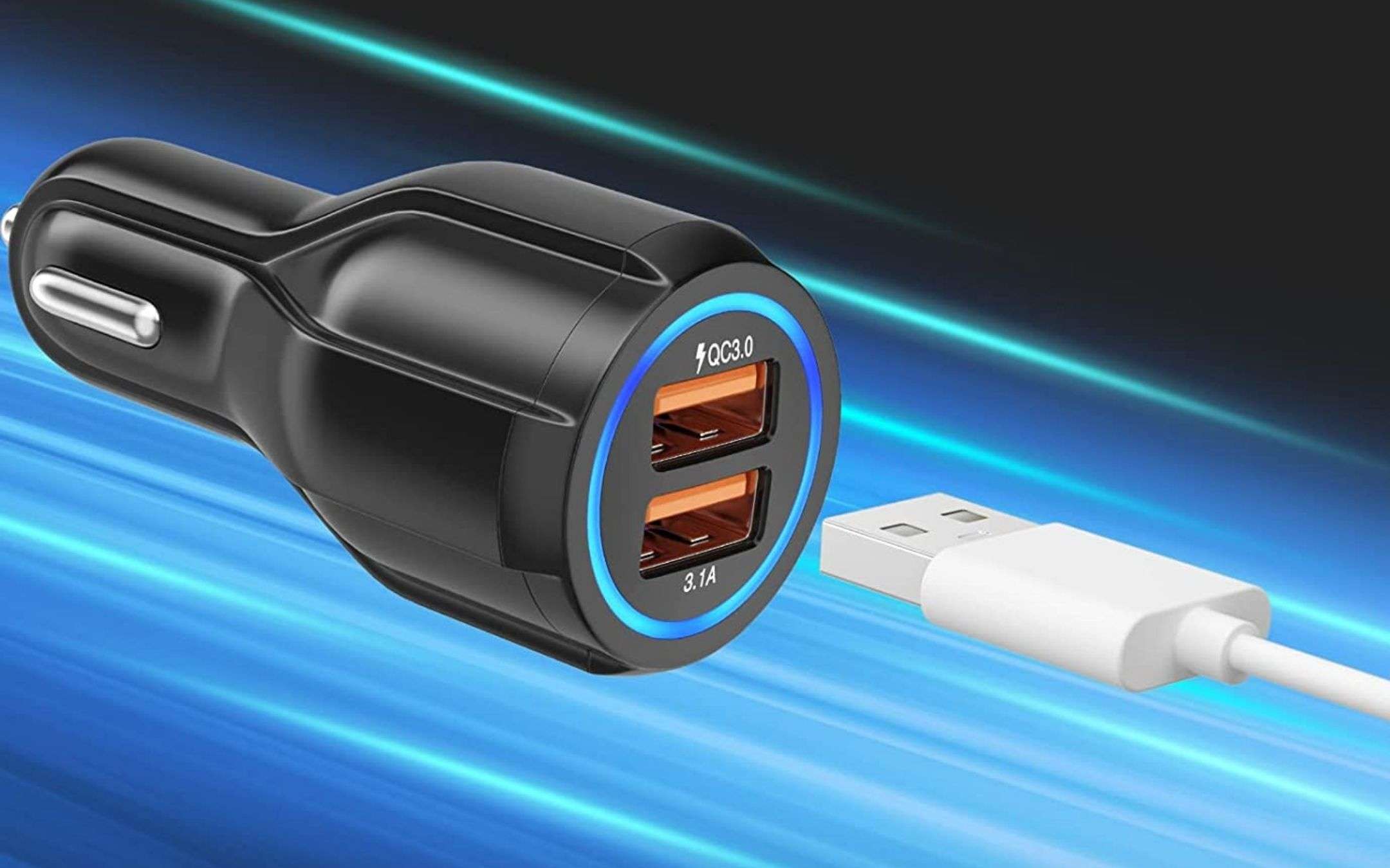 Caricatore auto rapido 2 porte USB a 3,99€ su Amazon: finirà SUBITO Caricatore auto rapido 2 porte USB a 3,99€ su Amazon: finirà SUBITO