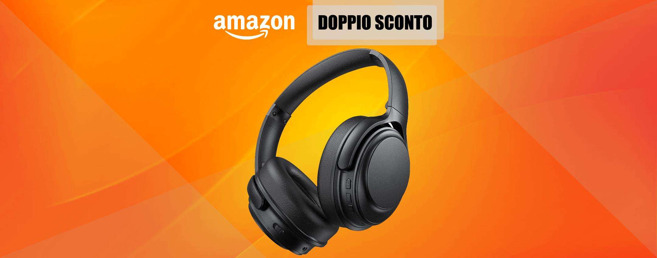 Cuffie ASSURDE con cancellazione rumore: c'è il DOPPIO SCONTO (32€) Cuffie ASSURDE con cancellazione rumore: c'è il DOPPIO SCONTO (32€)