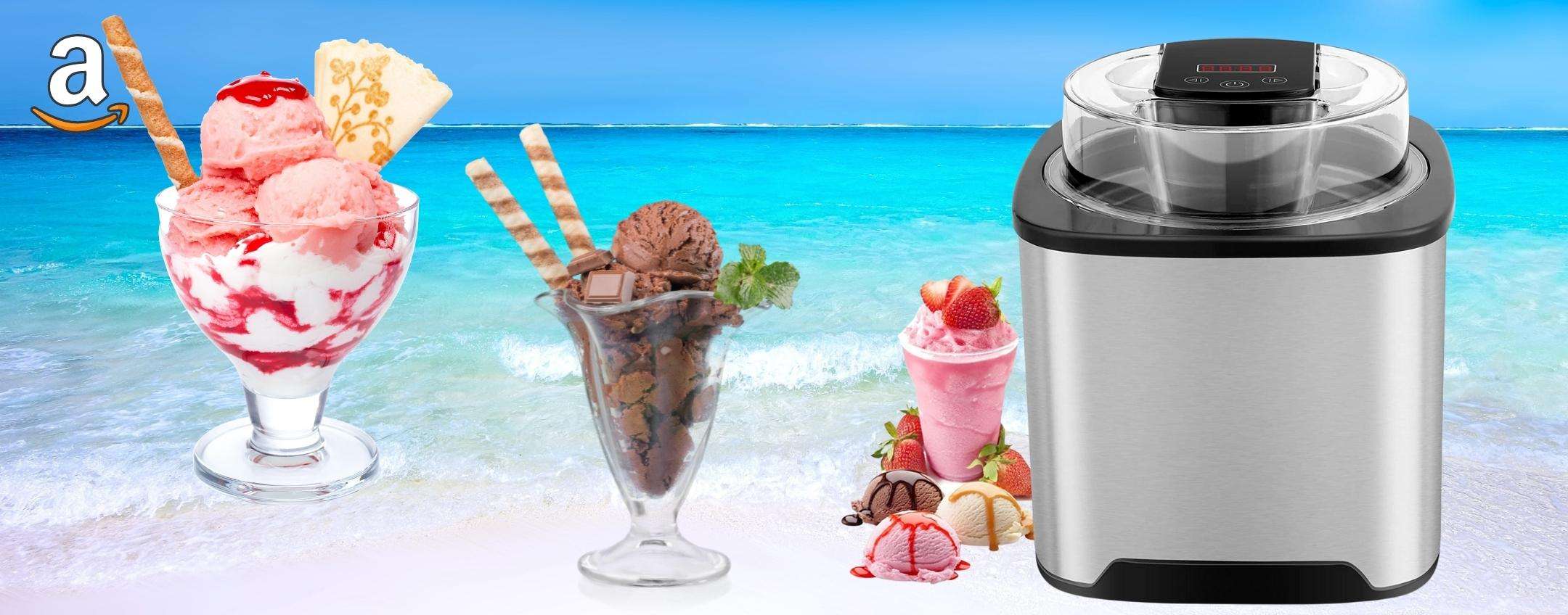 Gelatiera acciaio INOX da due litri a soli 33€ per deliziarsi SUBITO Gelatiera acciaio INOX da due litri a soli 33€ per deliziarsi SUBITO