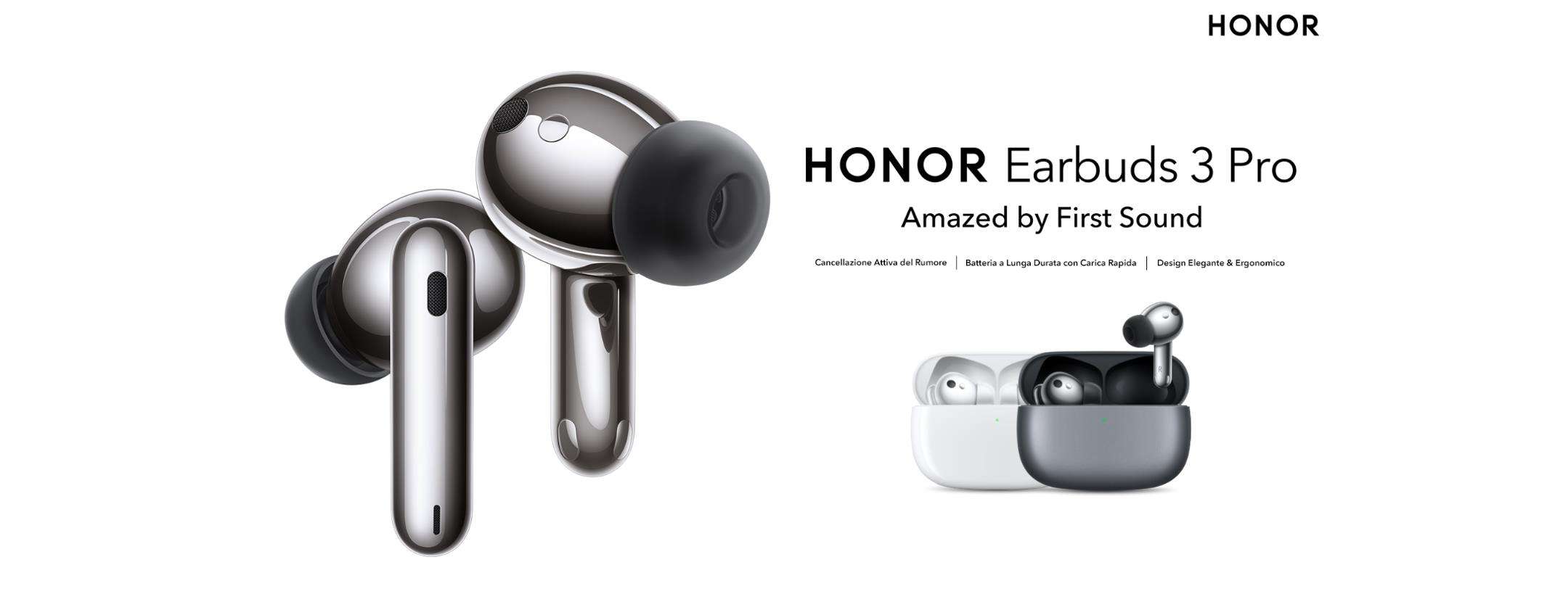 HONOR Earbuds 3 Pro UFFICIALI: già disponibili anche in Italia