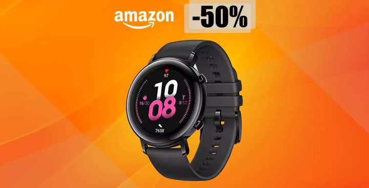 Huawei Watch GT 2 a METÀ PREZZO su Amazon: poche unità (99€)