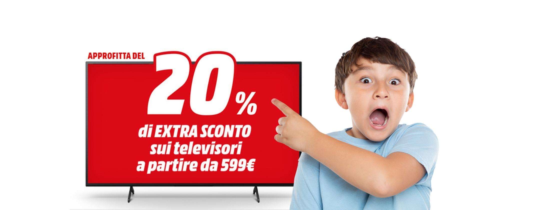 MediaWorld Extra Sconto TV: il nuovo digitale terrestre non è un problema