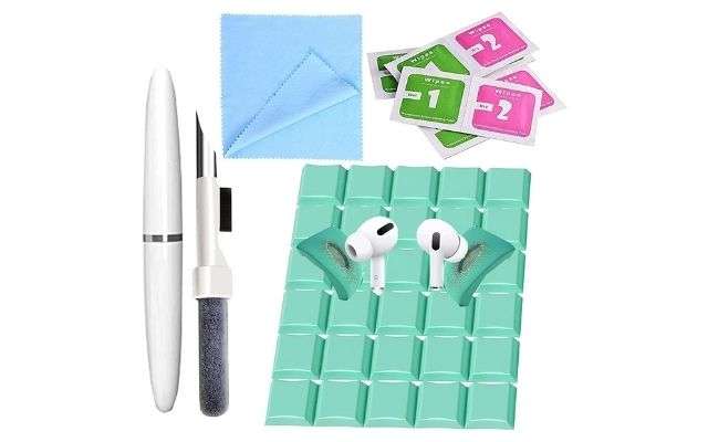 Kit di pulizia per iPhone 140 pezzi, kit di pulizia per Airpod con  salviettine, kit di pulizia dello schermo per telefono, computer portatile,  kit di