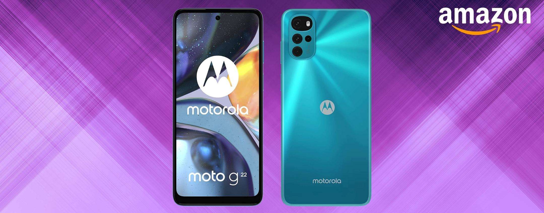 Il telefono del momento, scontone sul Moto G22 con batteria INFINITA Il telefono del momento, scontone sul Moto G22 con batteria INFINITA