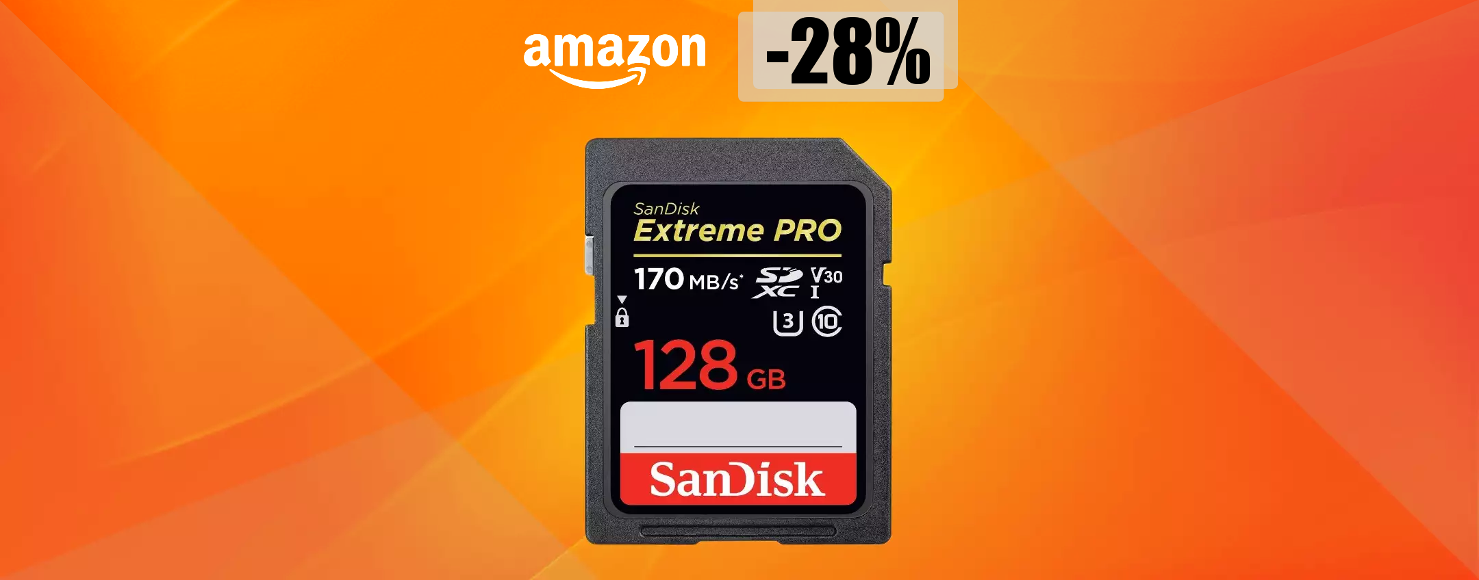 Scheda SD 128GB, tutto lo spazio che ti serve ad appena 40 euro