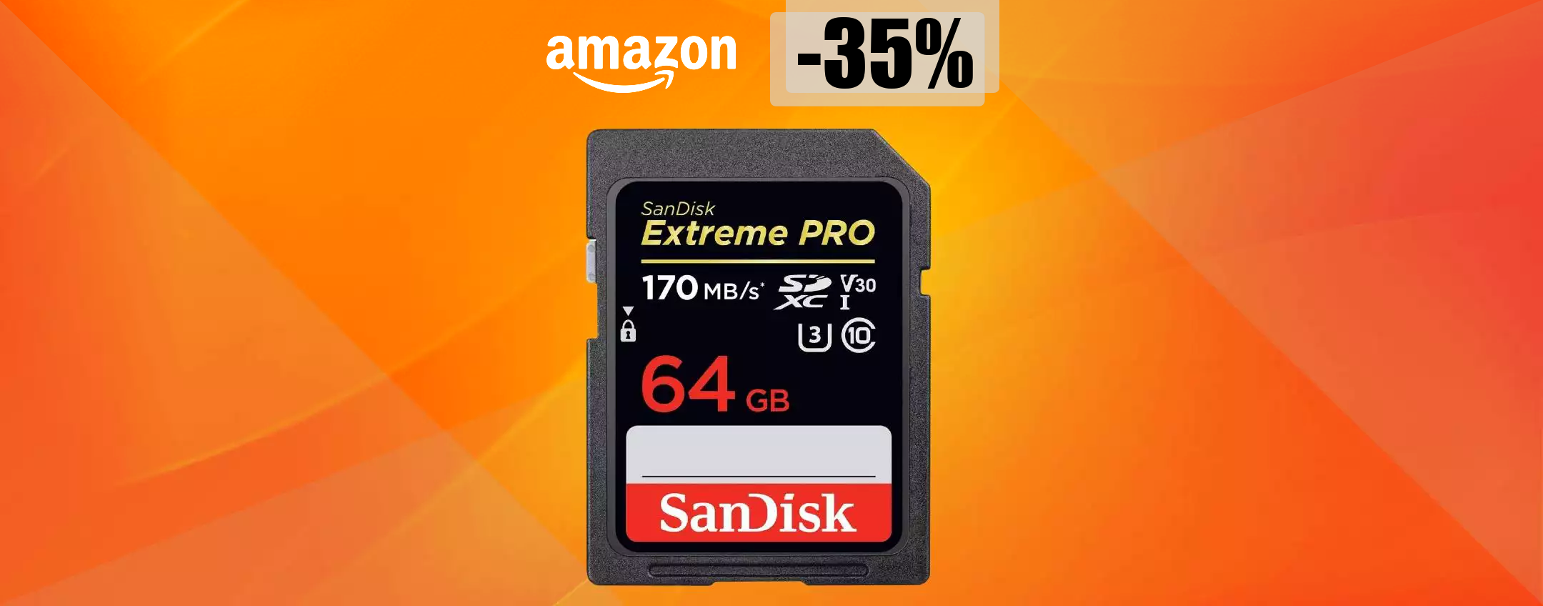Scheda SD 64GB, il prezzo PRECIPITA su Amazon: ti bastano 23€