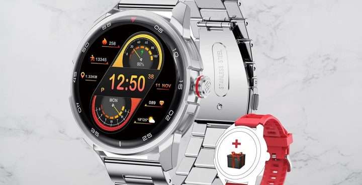 Uno smartwatch SENSAZIONALE con cinturino in acciaio: bastano 43€
