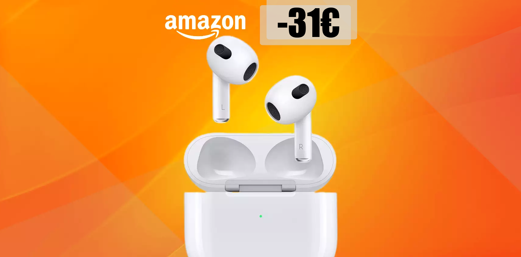 Apple AirPods, questa è la MIGLIORE opportunità di risparmio (-31€)