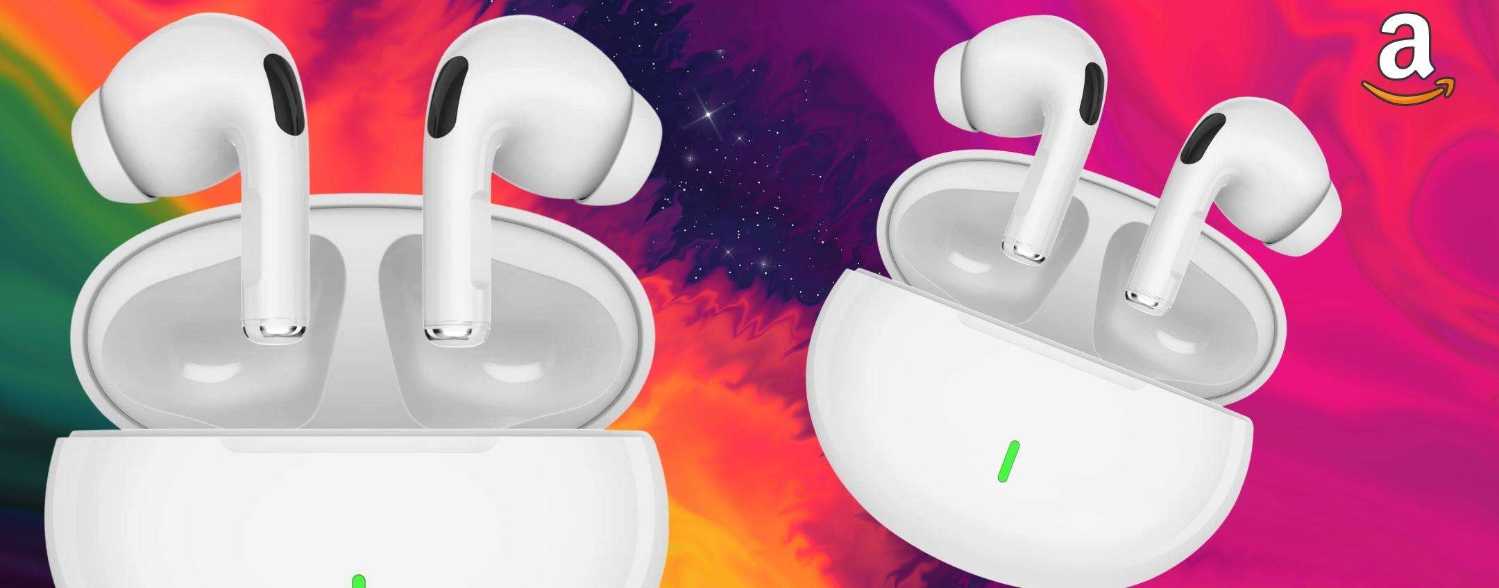 AirPods Pro cosa? Questi auricolari sono uguali e costano 20€ [Amazon]