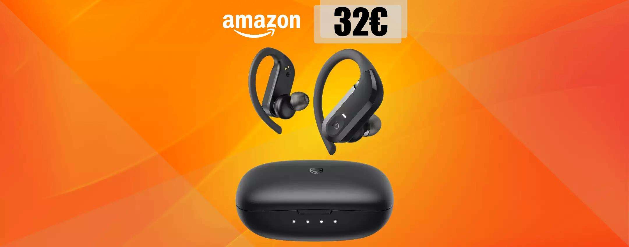 Auricolari per sportivi: durano ben 20 ore e sono IMPERMEABILI (32€) Auricolari per sportivi: durano ben 20 ore e sono IMPERMEABILI (32€)