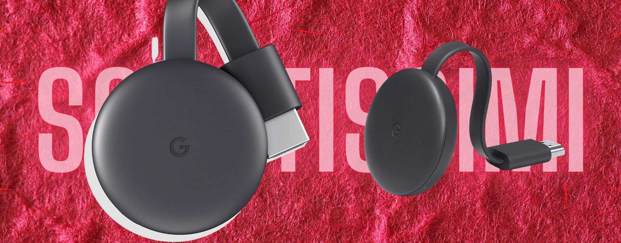 Google Chromecast al minimo storico, aggiungilo alla TV e fai faville Google Chromecast al minimo storico, aggiungilo alla TV e fai faville
