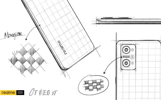 realme gt neo 3t sketch