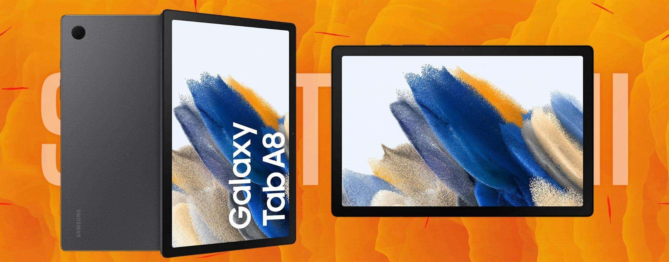 Samsung Galaxy Tab A8: perfetto per qualunque USO, 36% di sconto