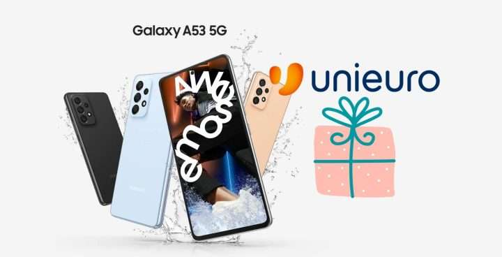 Volantino Unieuro: acquista Samsung Galaxy A53, ti aspetta un regalo