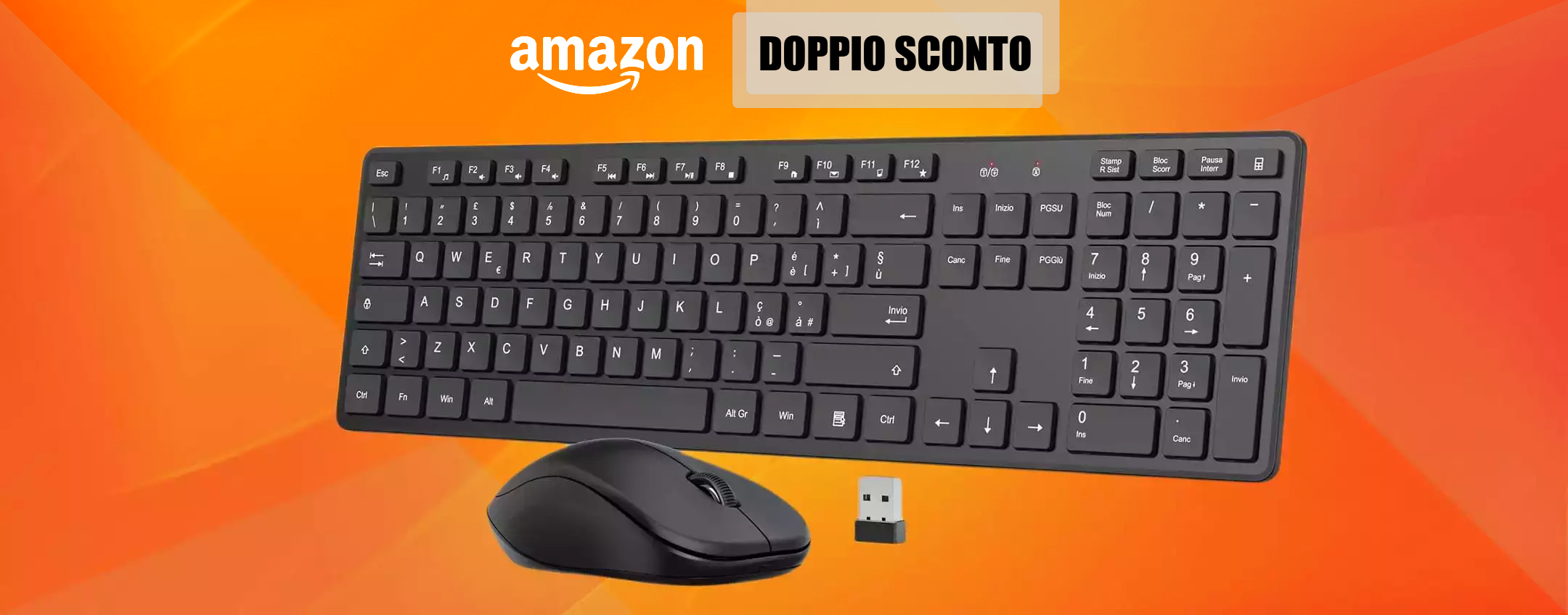 Tastiera e mouse wireless: con 25€ porti a casa una SUPER COPPIA Tastiera e mouse wireless: con 25€ porti a casa una SUPER COPPIA