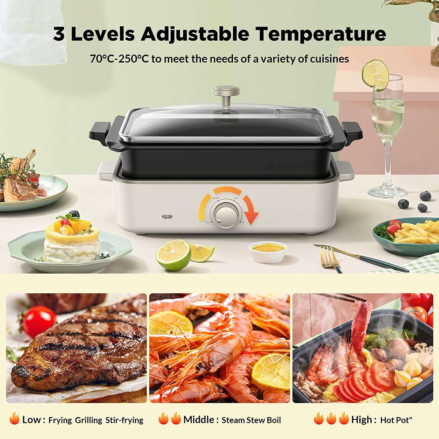 Pentola elettrica e grill multifunzione: doppio sconto, risparmio TOP