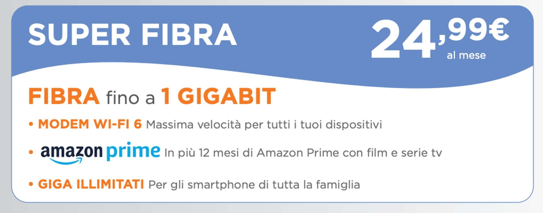 Super Fibra Limited Edition di WINDTRE a 24,99€