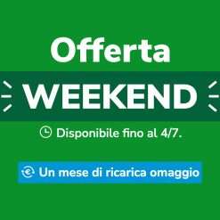 Very: PROMO Weekend 30GB a 4,99€ con 1 MESE GRATIS