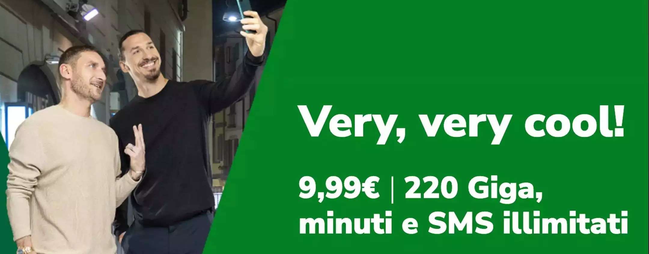 Very: PROMO con 220GB a 9,99€ ed 1 mese GRATIS