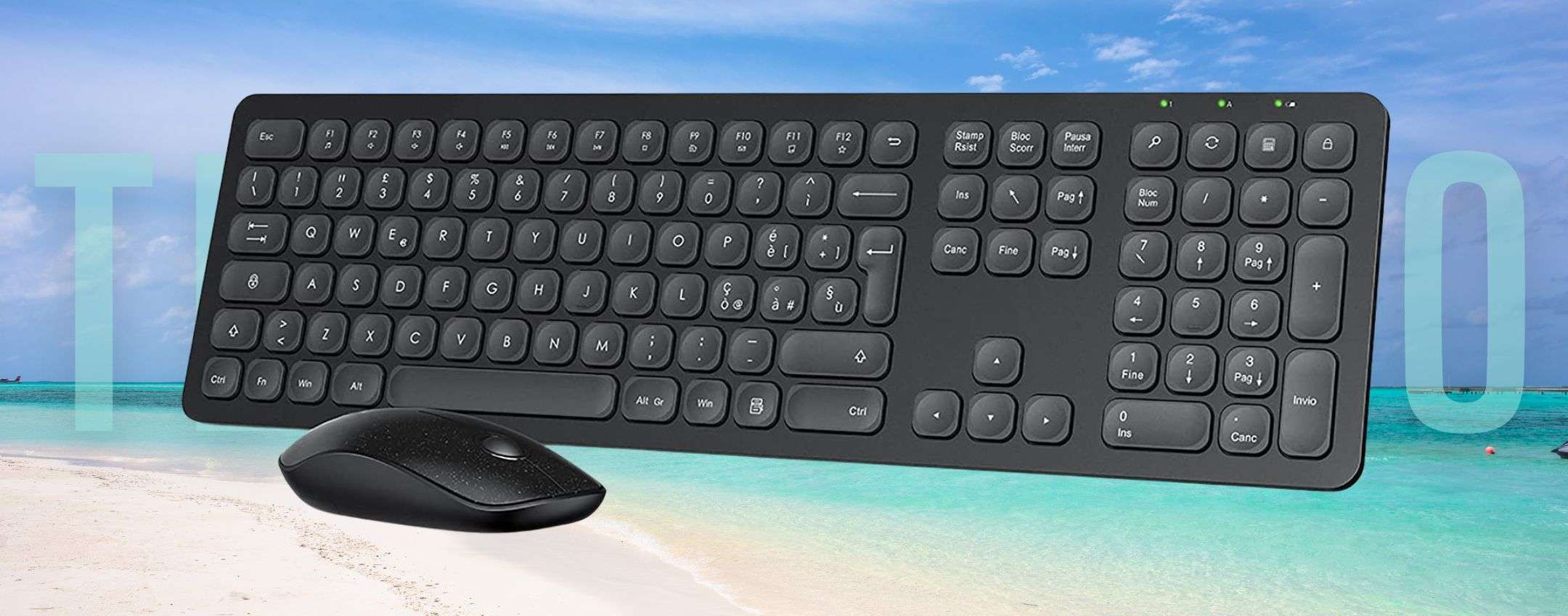 Tastiera e mouse wireless, soli 17€ per averli entrambi: FAVOLA Tastiera e mouse wireless, soli 17€ per averli entrambi: FAVOLA
