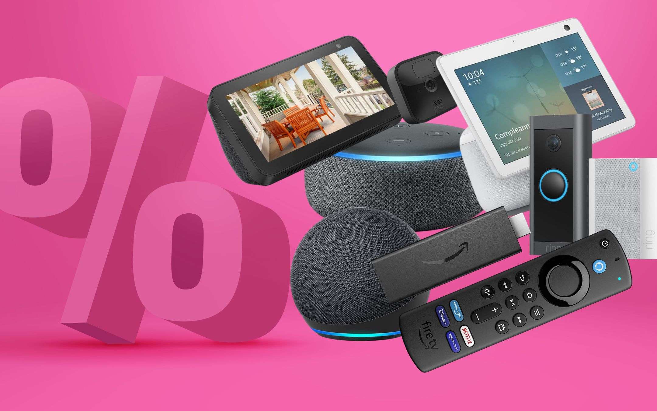 Sono 50 le GIGANTESCHE offerte sui device Amazon: si parte da 12,99€ Sono 50 le GIGANTESCHE offerte sui device Amazon: si parte da 12,99€
