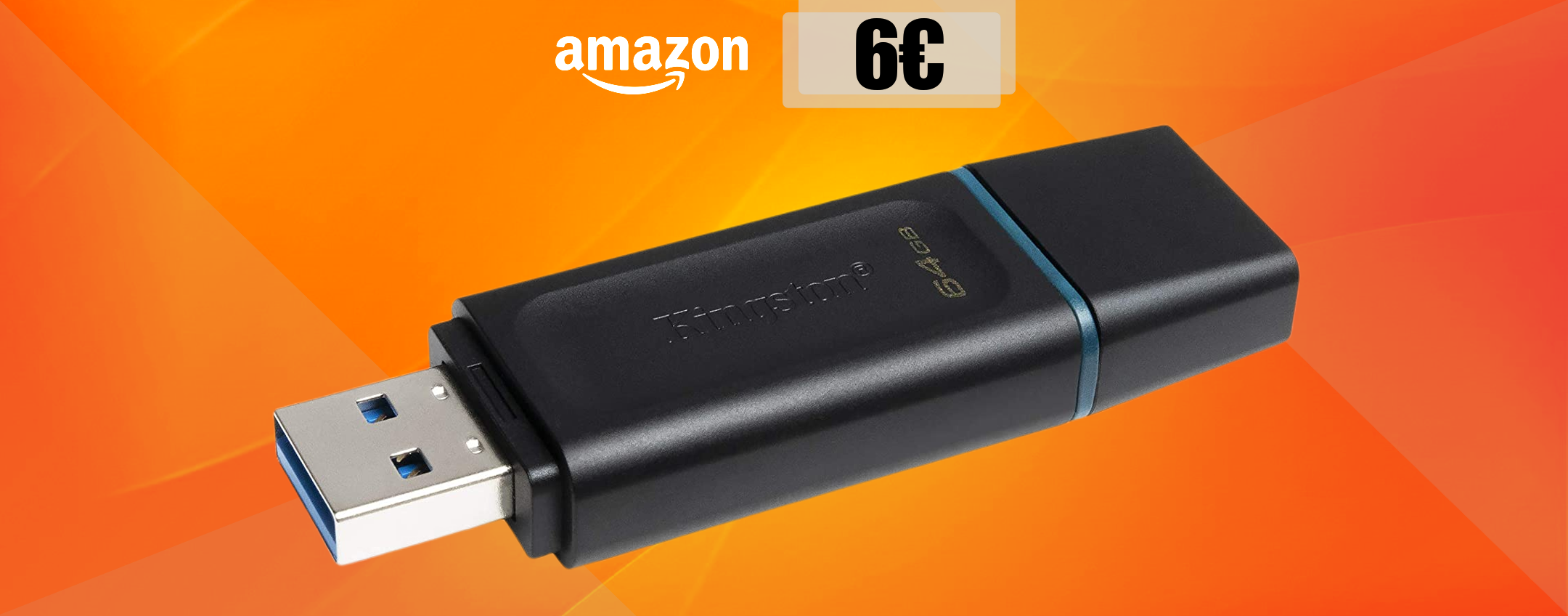 Chiavetta USB 64GB, resistente e super veloce: bastano appena 6€